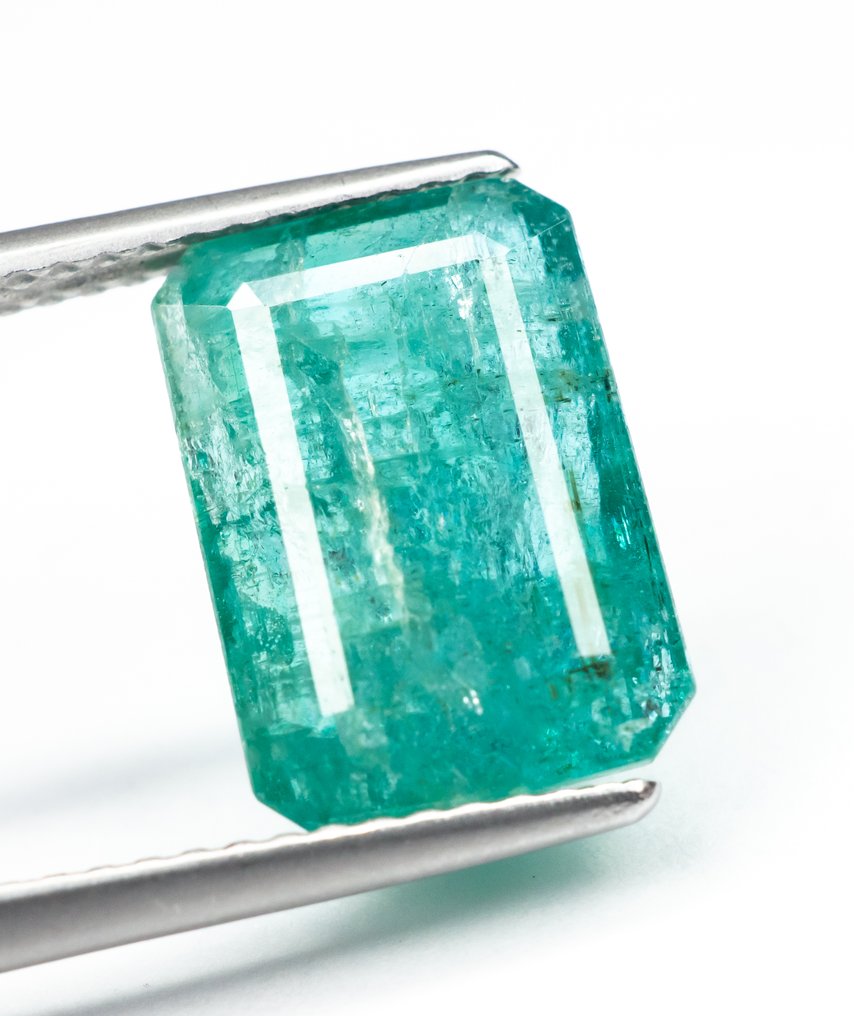 Ingen reservasjonspris Smaragd - 4.40 ct - Det internasjonale gemologiske institutt (IGI) - Dyp blågrønn #1.0