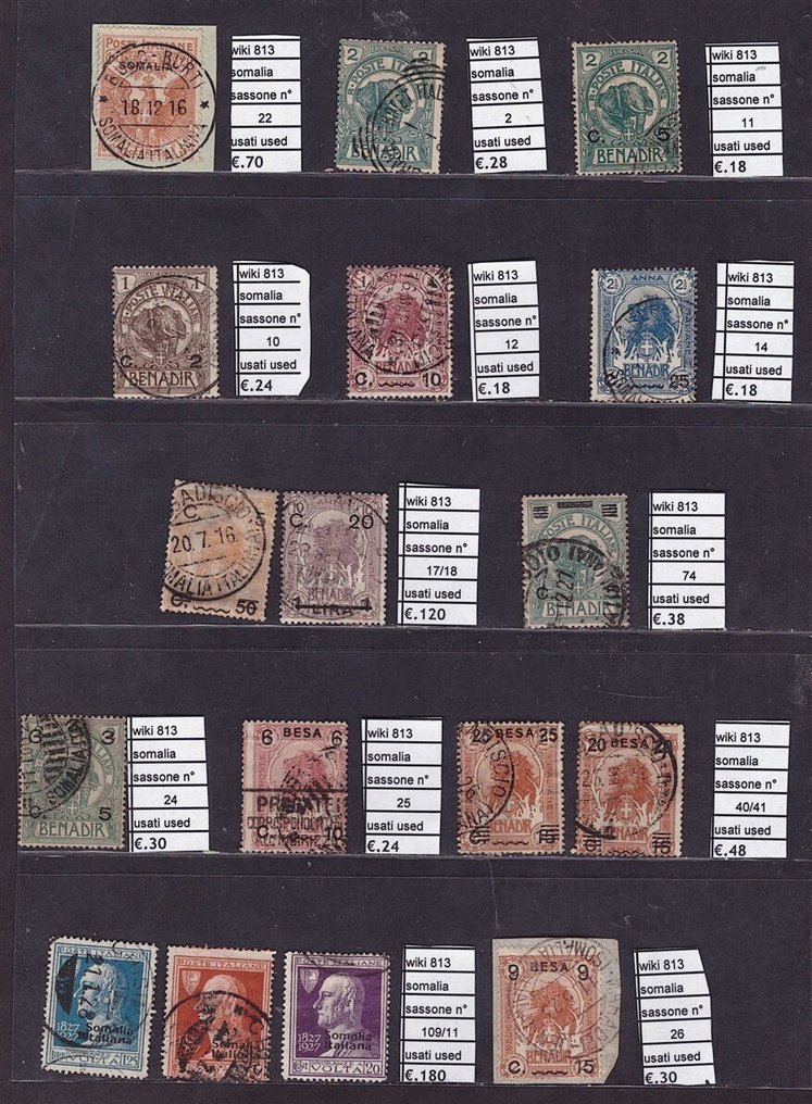 Ιταλία 1860/1945 - Bel lotto, αποικίες και νέες και σφραγισμένες καταχωρίσεις, κατάλογος 1242 ευρώ - sassone #2.1