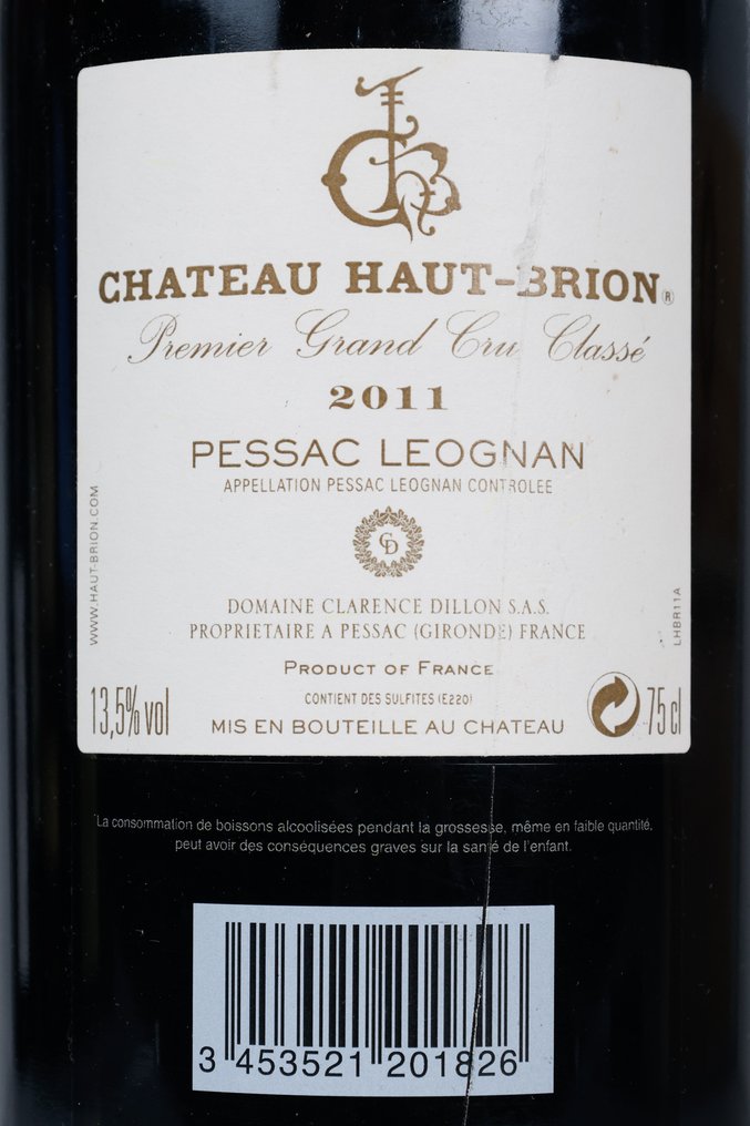 2011 Château Haut-Brion - Pessac-Léognan 1er Grand Cru Classé - 1 Pullo (0.75L) #3.2