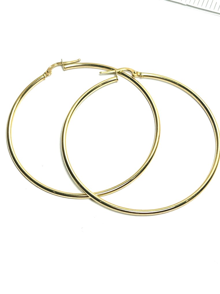 Boucles d'oreilles cerceau - 18 carats Or jaune #1.0