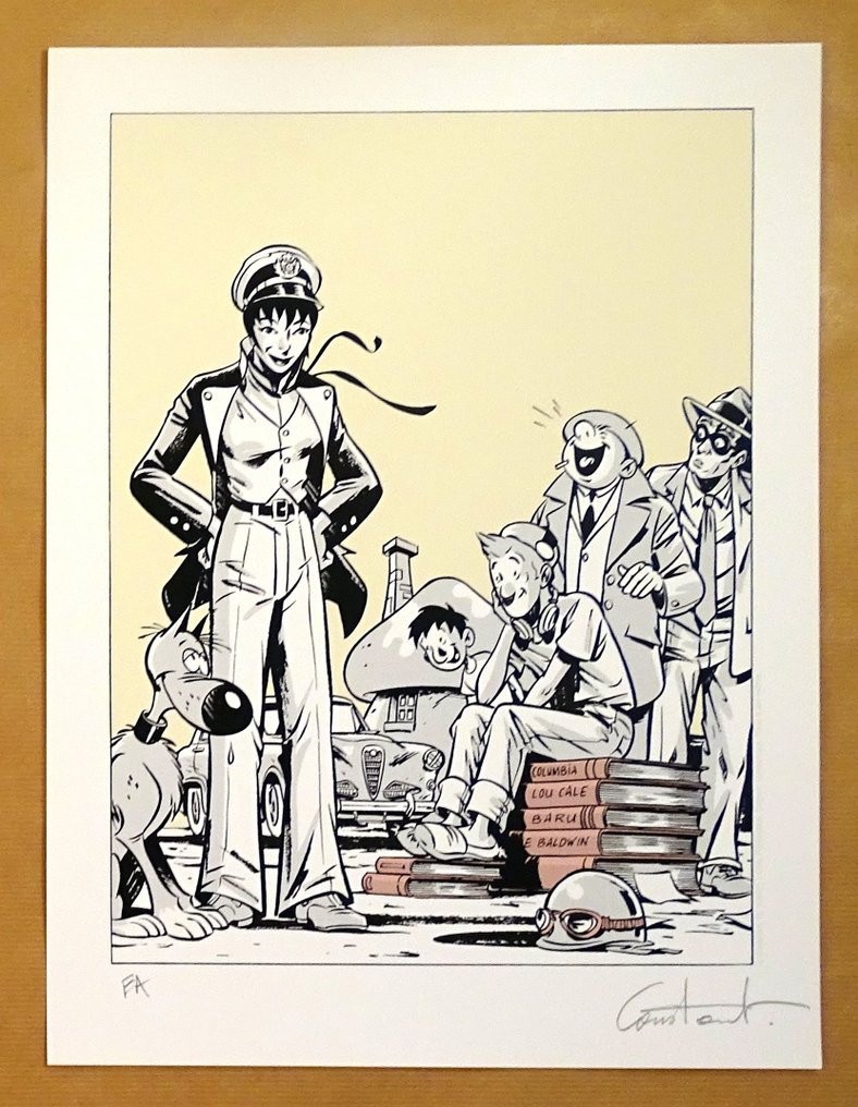 Constant, Michel - 1 Silkscreen - Hommage à la bande dessinée - Variante couleurs #1.0