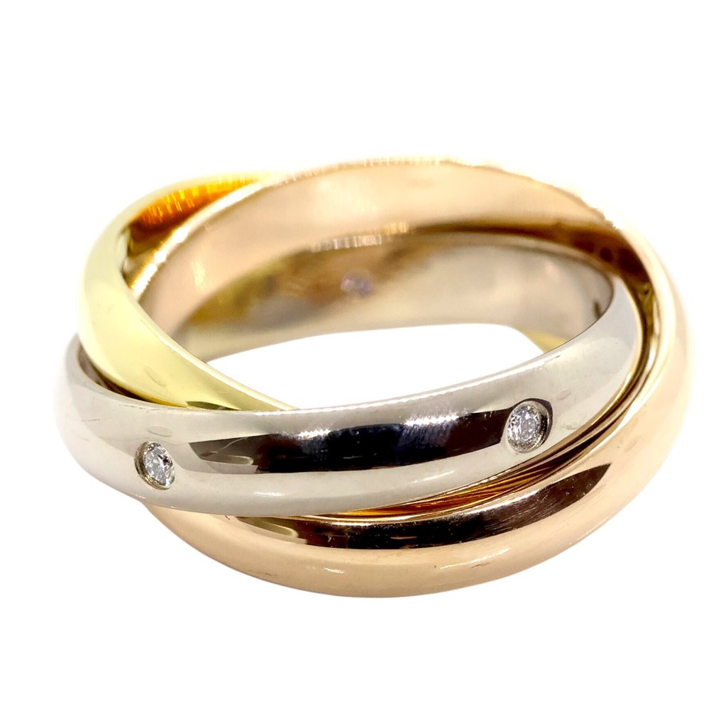 Cartier - Bague - Trinity - 18 carats Or rose, Or blanc, Or jaune - 5 diamants #1.0