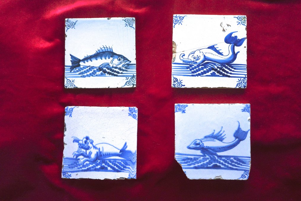  Πλακάκι (4) - 1650-1700  #1.0