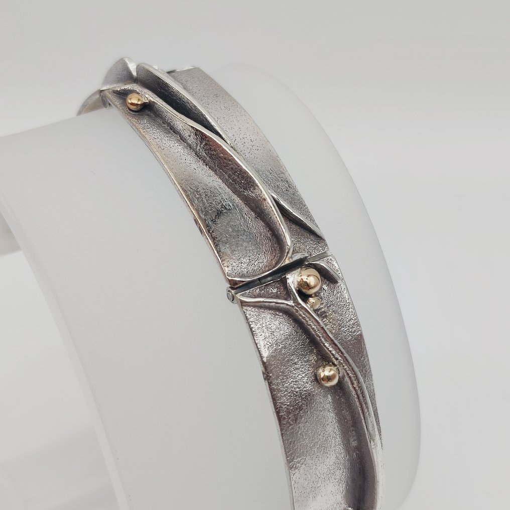 Sans prix de réserve - Bracelet - 14 carats Argent, Or jaune - Ton Van Den Hout #1.0