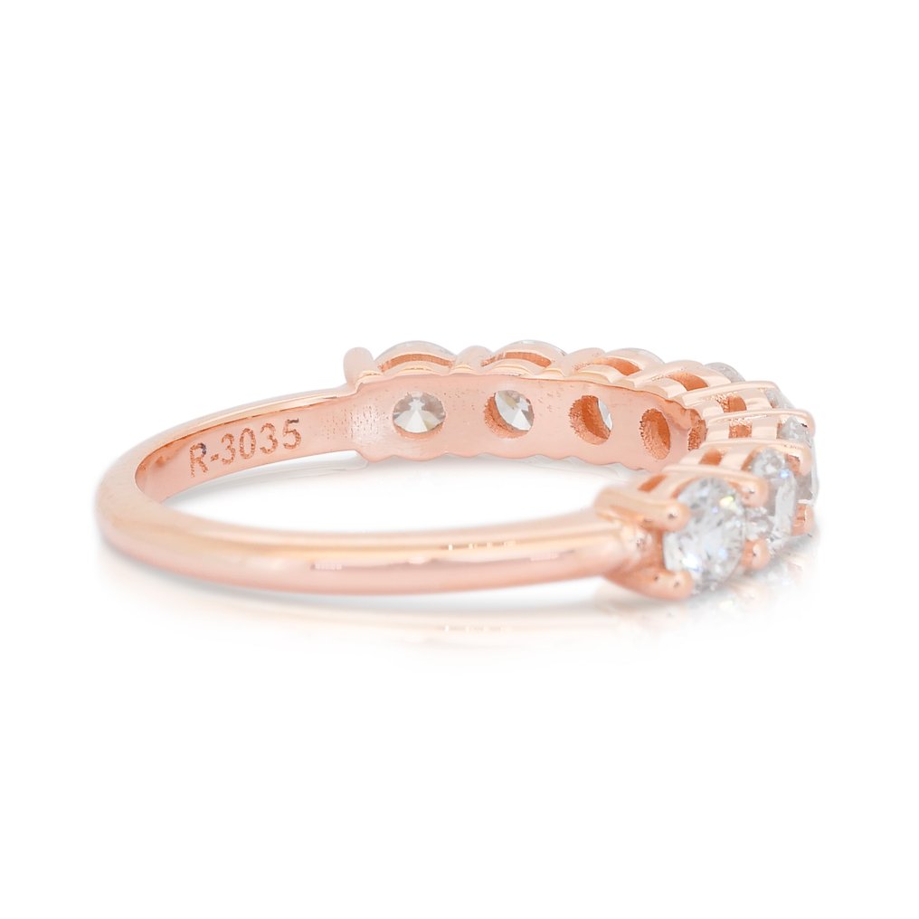 戒指 - 18K包金 玫瑰金 -  1.45ct. tw. 钻石 (天然) - 永恒之戒 #4.3