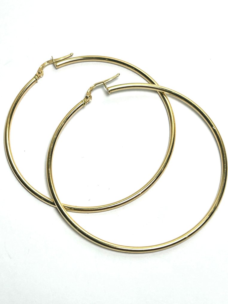 Boucles d'oreilles cerceau - 18 carats Or jaune #1.0