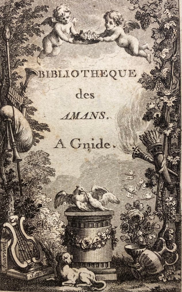 [Pierre Sylvain Marechal] - Bibliothèque des amans, odes érotiques - 1777 #1.0