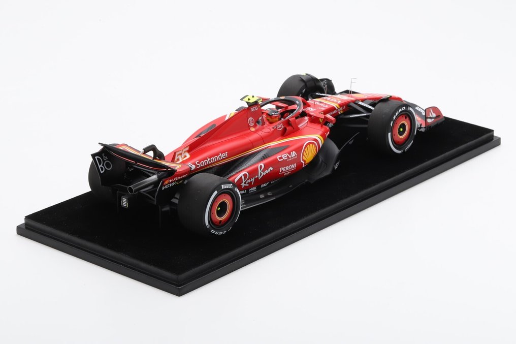 Look Smart 1:18 - Modellino di auto da corsa - Ferrari SF-24 Scuderia Ferrari #55 GP Australia 2024 winner Sainz jr. - LS18F1059 #3.2