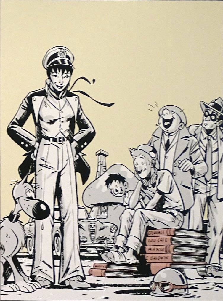 Constant, Michel - 1 Silkscreen - Hommage à la bande dessinée - Variante couleurs #2.1