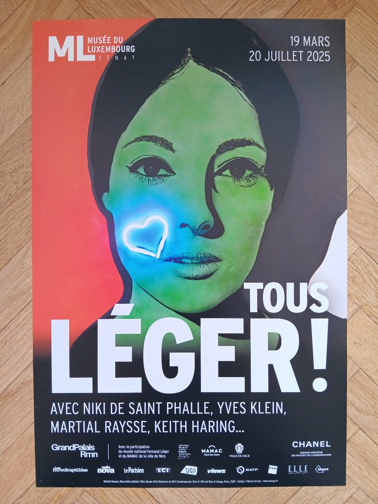 Fernand Leger & Martial Raysse - Deux affiches originales d'exposition - Tous Léger ! - Paris - 2025 #4.3