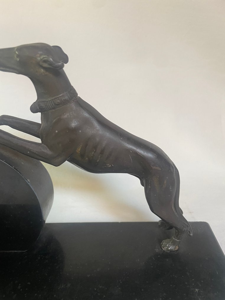 壁炉架时钟 -  艺术装饰 大理石, 黄铜 - 1930-1940 #4.3