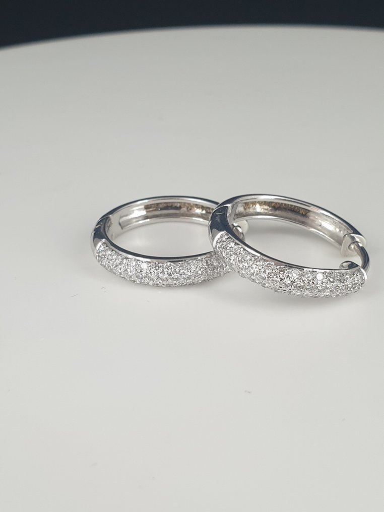 Drop fülbevaló - 18 kt. Sárga arany - 0.88ct. tw. Gyémánt (Természetes) #1.0