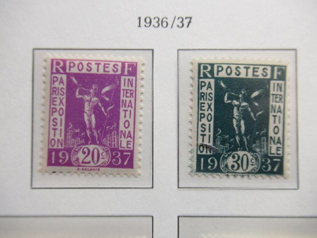 France 1936/1937 - Important side, superb collection. #1.0
