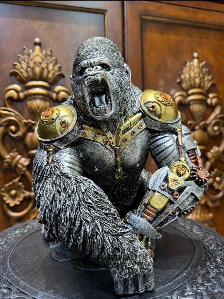 Handmade - Mechanical punk style King Kong ornaments - 小雕像 - Mechanical punk style King Kong ornaments - 樹脂 #1.0