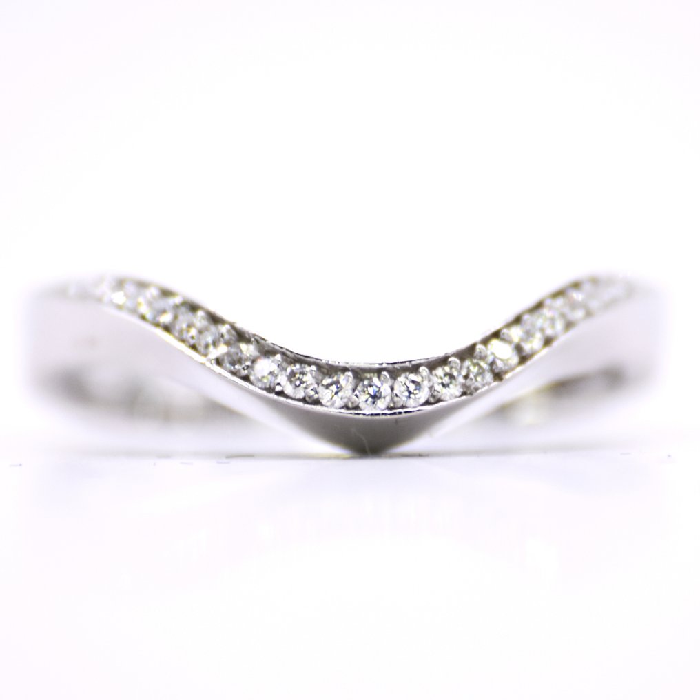 Ingen mindstepris - Ring Platin -  0.34ct. tw. Diamant (Natur)  #1.0