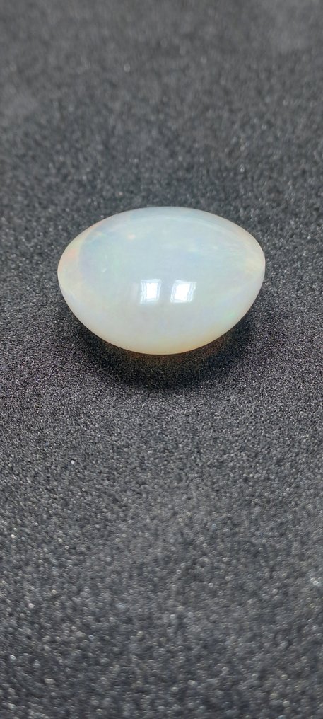 1 pcs  白色, 多色 蛋白石  - 24.83 ct - 安特卫普宝石检测实验室（ALGT） #3.2