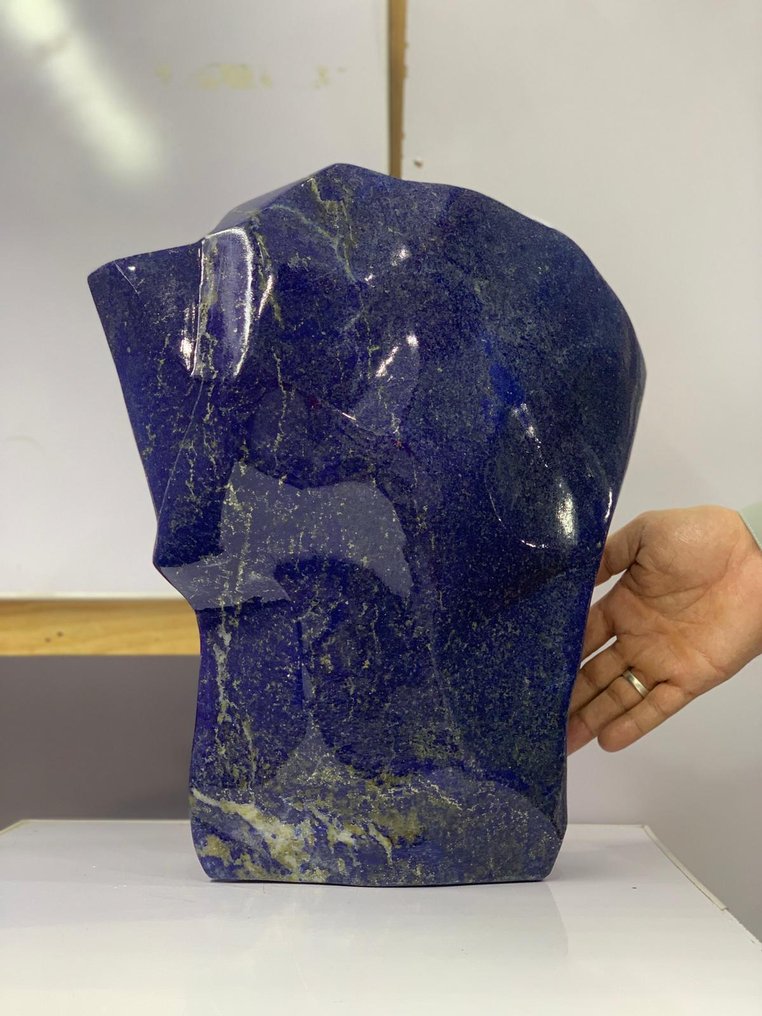 LAPIS **LAZURITE**  ABSTRACT SCULPTURE Freeform - Height: 400 mm - Width: 220 mm- 17150 g - (1) #1.0