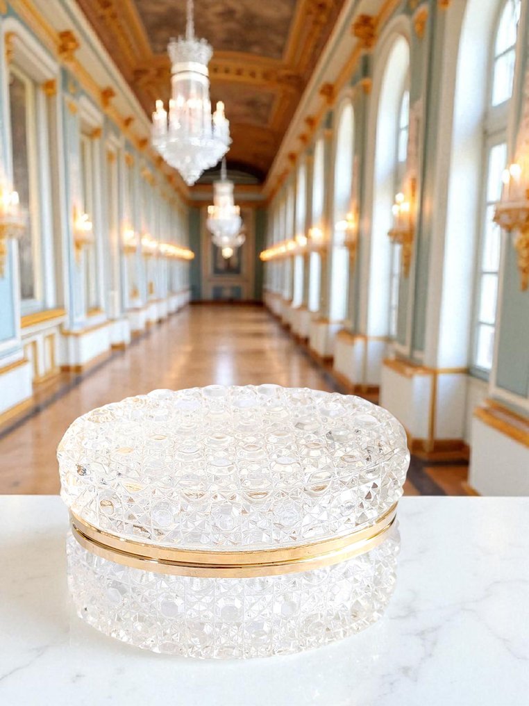 珠宝盒 - 镀金黄铜 - 巴卡拉切割水晶 #1.0