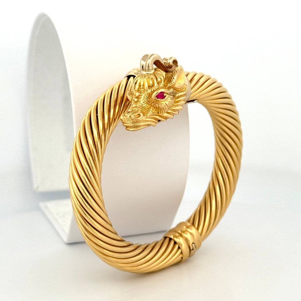 Handmade - Bracelet - Giraffa - 68.9 g - 18 carats Or jaune, Or blanc #4.3