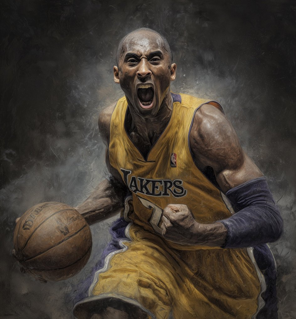 Canvas Fit - Alberto Ricardo - Kobe Bryant – Mamba Mentality en estado puro #1.0