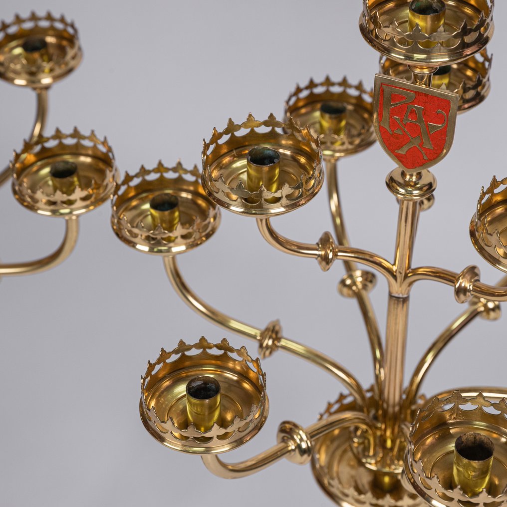 Κανδήλες με 10 βραχίονες. - Ορείχαλκος - 1850-1900 #4.3