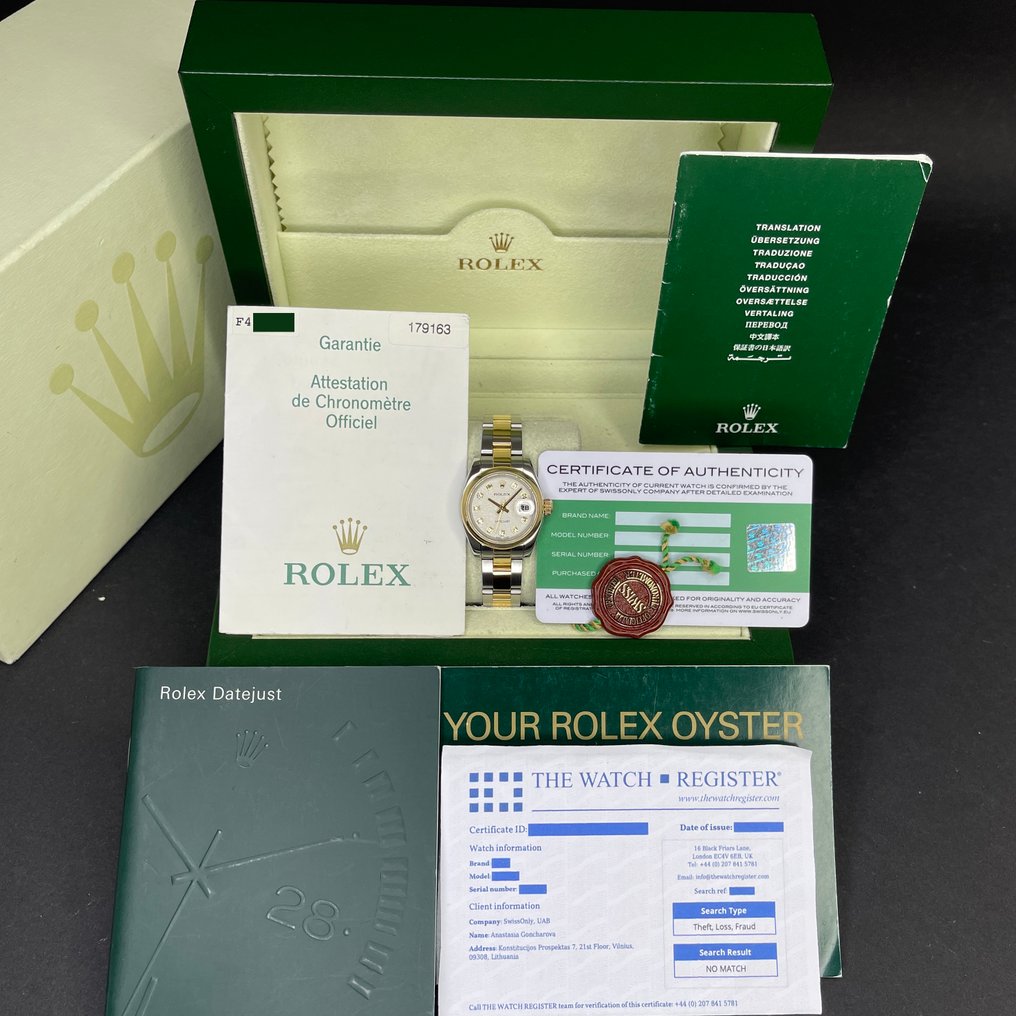Rolex - Datejust Lady - 179163 - Dames - 2004 #1.0
