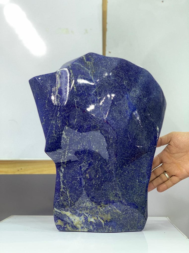 LAPIS **LAZURITE**  ABSTRACT SCULPTURE Freeform - Height: 400 mm - Width: 220 mm- 17150 g - (1) #1.0