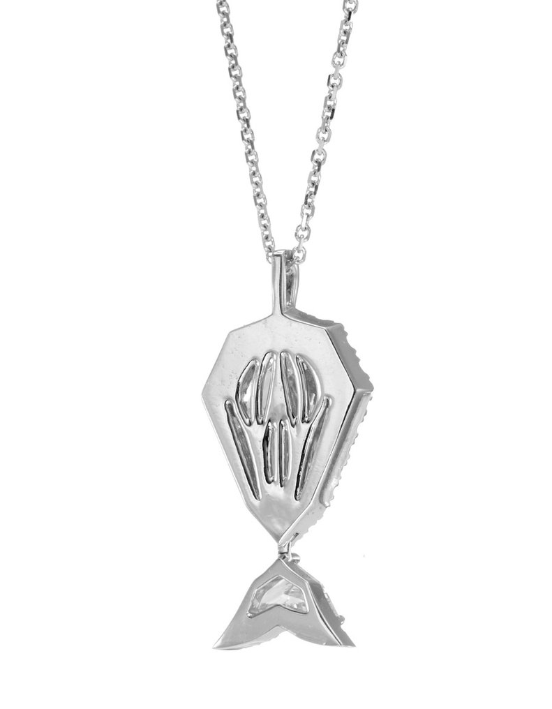 吊坠项链 - 18K包金 白金 - 1.90ct. tw. 钻石 (天然) - 钻石 #2.1