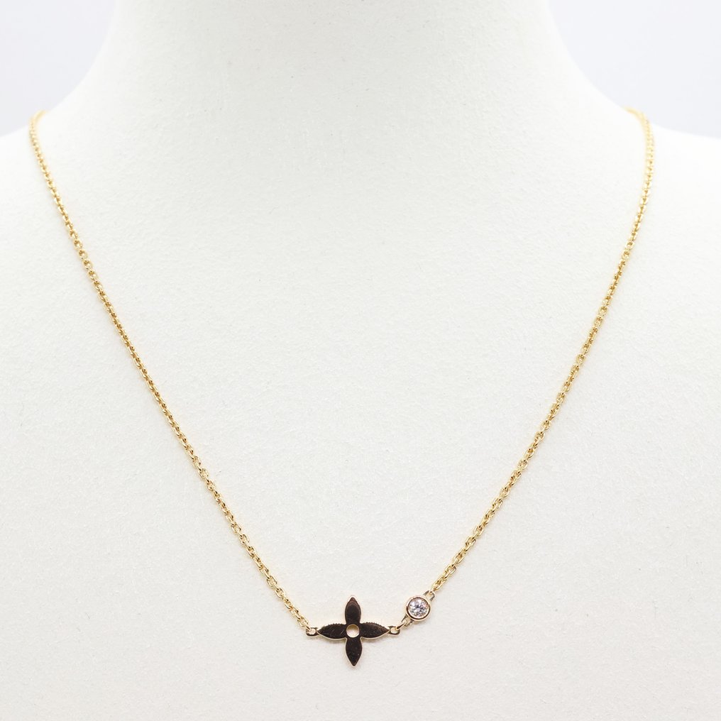 Louis Vuitton - Κολιέ με μενταγιόν - Monogram Idylle pendant - 18 καράτια Ροζ χρυσό - 0.04ct. tw. - 1 διαμάντι #3.2