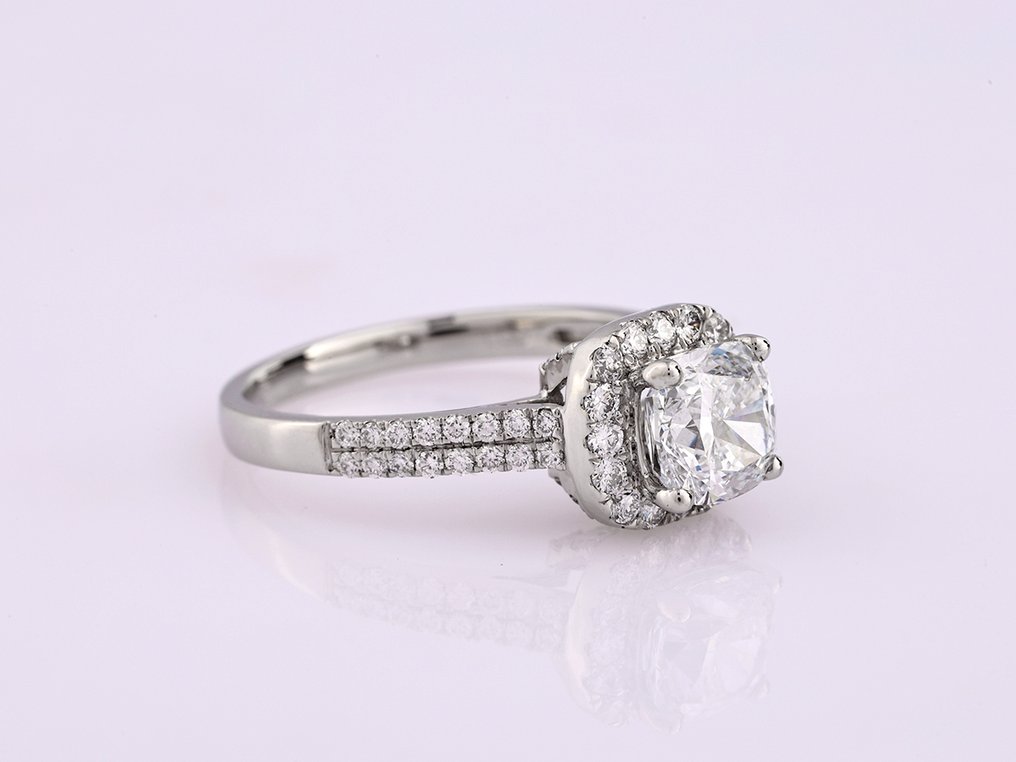 Ring - 14 kt Weißgold - 2.08ct. tw. Diamant (Laborgezüchtet (Lab Grown)) - Diamant #3.2