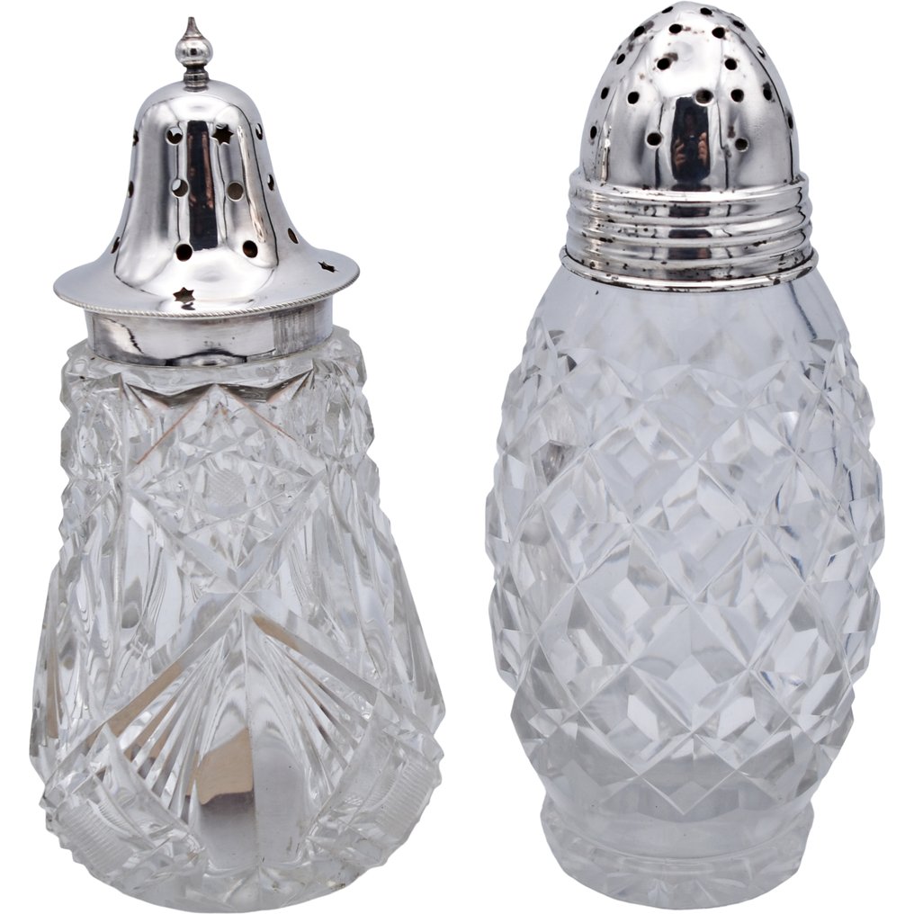 Salt cellar (2) - 銀, 水晶 #1.0