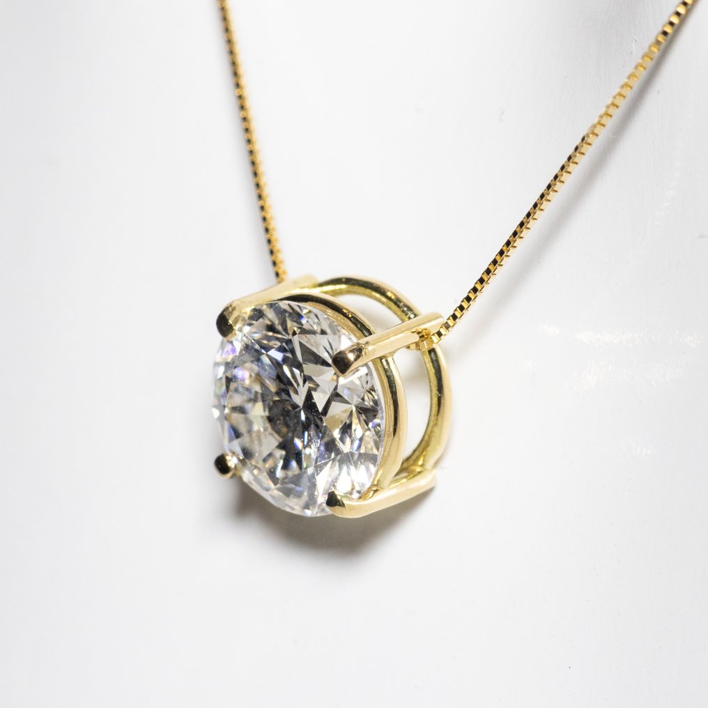 Sans Prix de Réserve - Collier avec pendentif - 18 carats Or jaune - 2,08ct. tw. Diamant (Cultivé en laboratoire) - F VS2 IDEAL #4.3