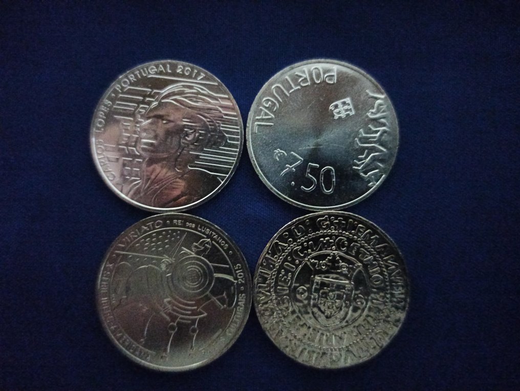 Portugal. 7,5 Euro Various Years (4 moedas) (Zonder Minimumprijs) #1.0