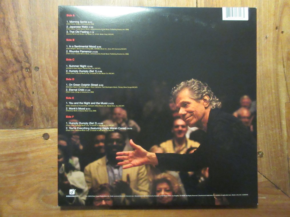 Chick Corea Akoustic Band With John Patitucci And Dave Weckl - Live - 3 x LP 專輯（三專輯） - 2022 #1.0