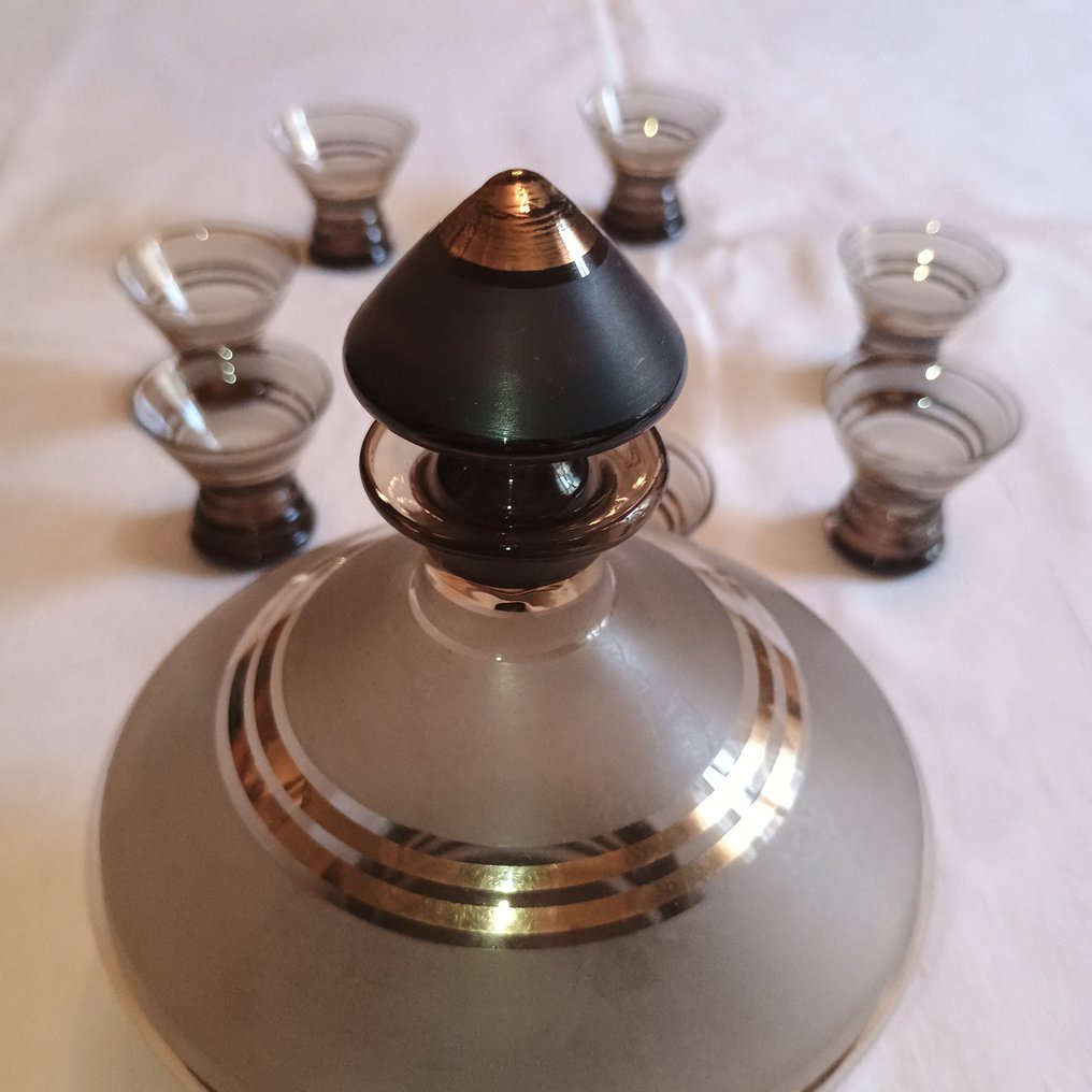 Set lichior (8) - Cristal - Marron Glace și Dorado #4.3