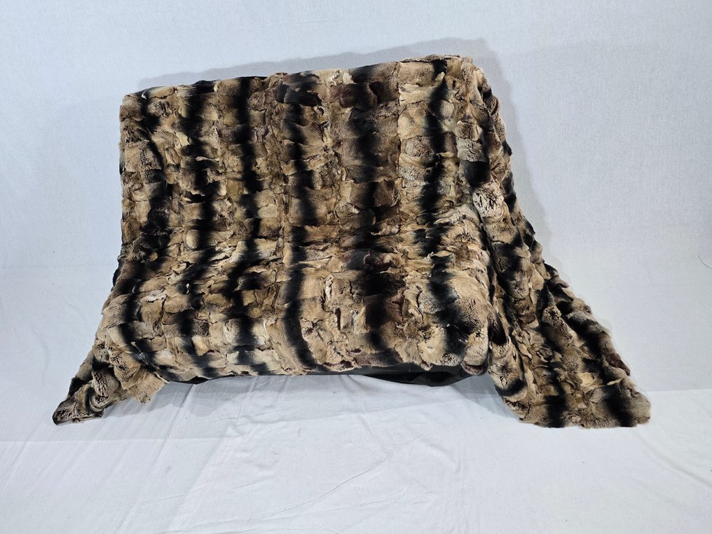 Saga Furs - Blanket - 120 cm - 220 cm - Blanket Rex Rabbit #2.1