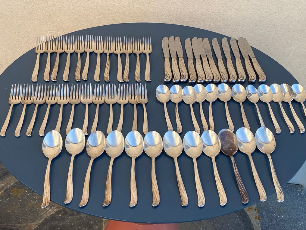 WM Rogers Mfg Co - Servizio di posate per 12 (60) - Placcato argento #2.1