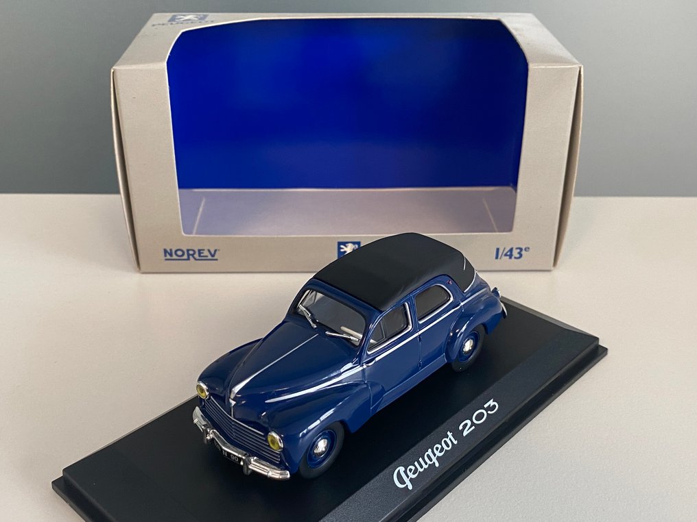 Norev 1:43 - Modellauto - Peugeot 203 Découvrable 1953 - Super Modell in limitierter Auflage und ausverkauft. #1.0