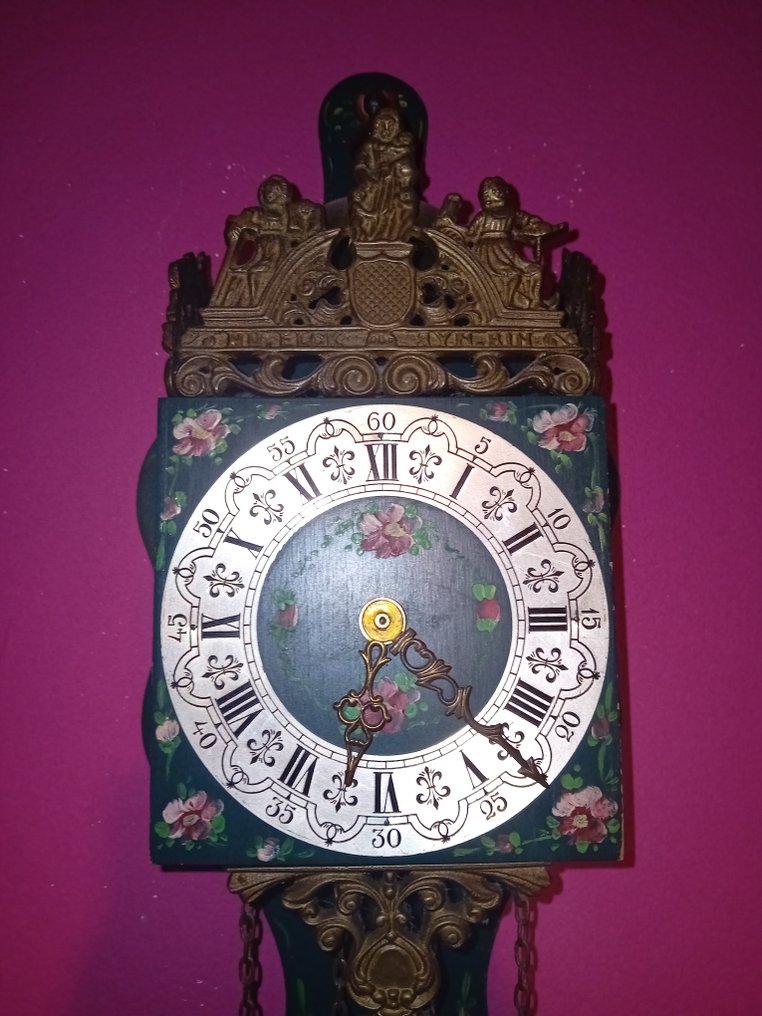 Friisiläinen tuolikello - Kupari, Puu, Messinki - 1960-1970 #3.2