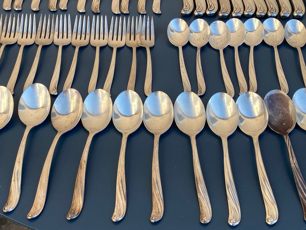 WM Rogers Mfg Co - Servizio di posate per 12 (60) - Placcato argento #3.2