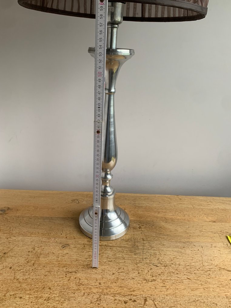 Επιτραπέζιο φωτιστικό με τρίποδο - XXL ασημί επιτραπέζιος λαμπτήρας baluster. - Μέταλλο - ασημί #4.3