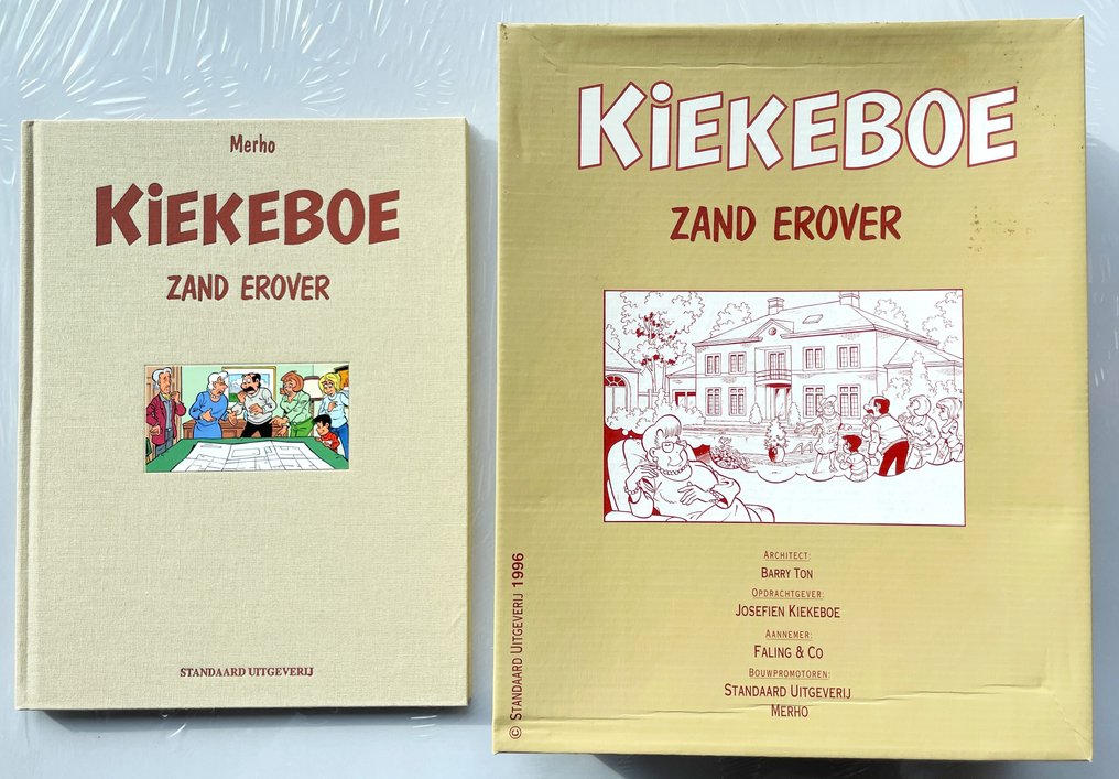 Kiekeboe - Zand erover - luxe HC met plattegrond en baksteen samen in een doos - 1 Album - Rajoitettu ja numeroitu painos - 1996 #4.3