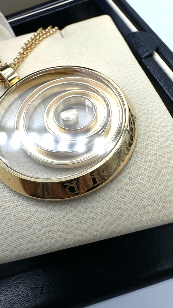 Chopard - Collier avec pendentif - happy Spirit - 18 carats Or jaune - 0.10ct. tw. Diamant (Naturelle) - Chopard Happy Spirit #3.2