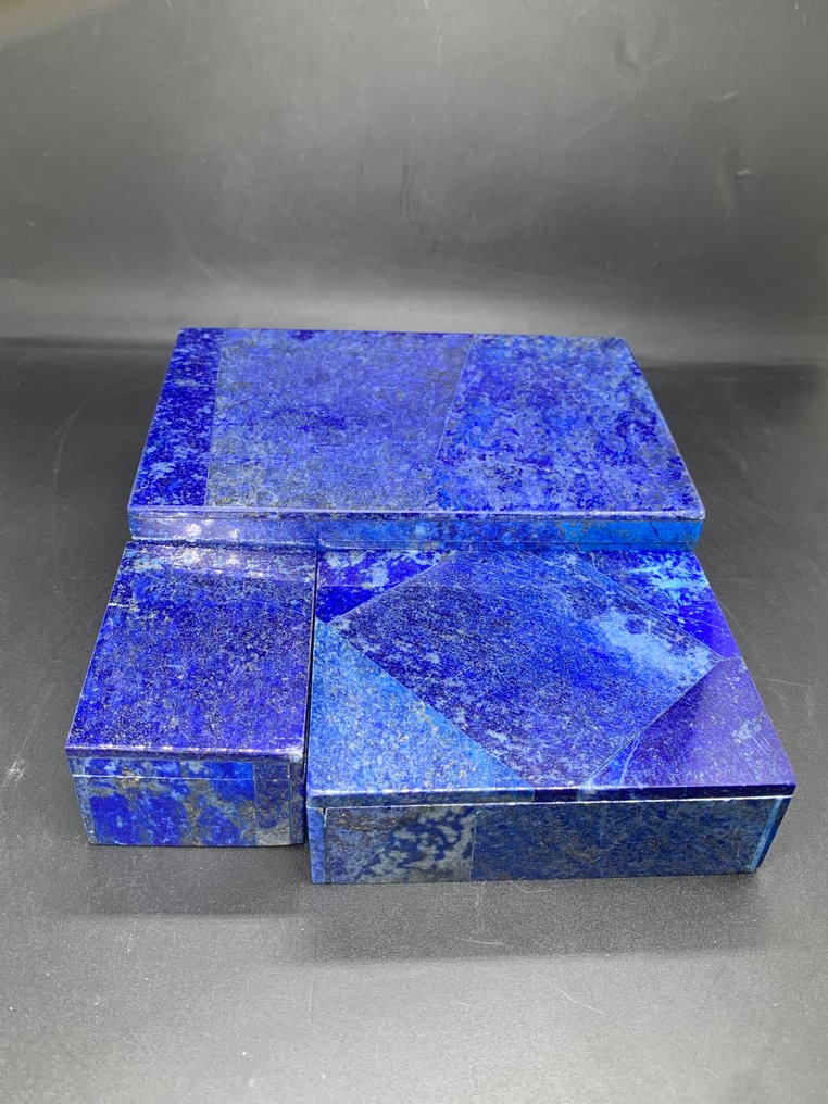 Κουτί κοσμημάτων 1.100g φυσικού Lapis Lazuli – Χειροποίητο από το Badakhshan, Αφγανιστάν Κοσμήματα- 1100 g - (3) #1.0