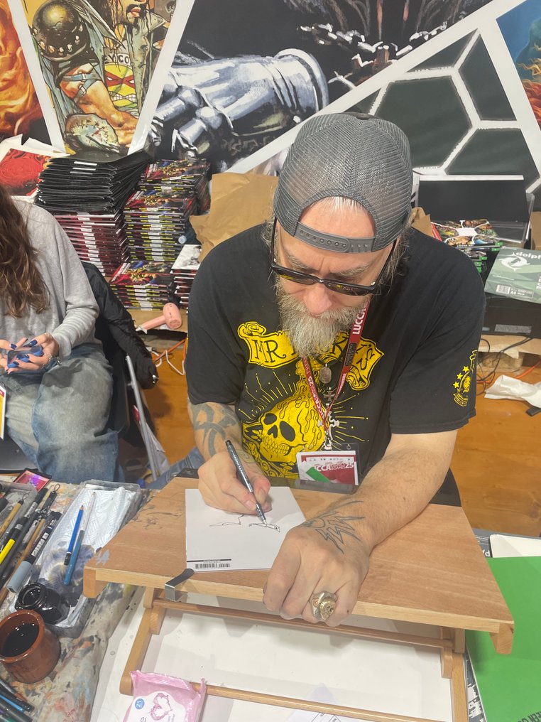 Ultimate Wolverine #1 - 2nd Printing Blank - Signed & Sketch by Simon Bisley - 1 Signed comic - Prima ediție/retipărire - 2025 #3.2