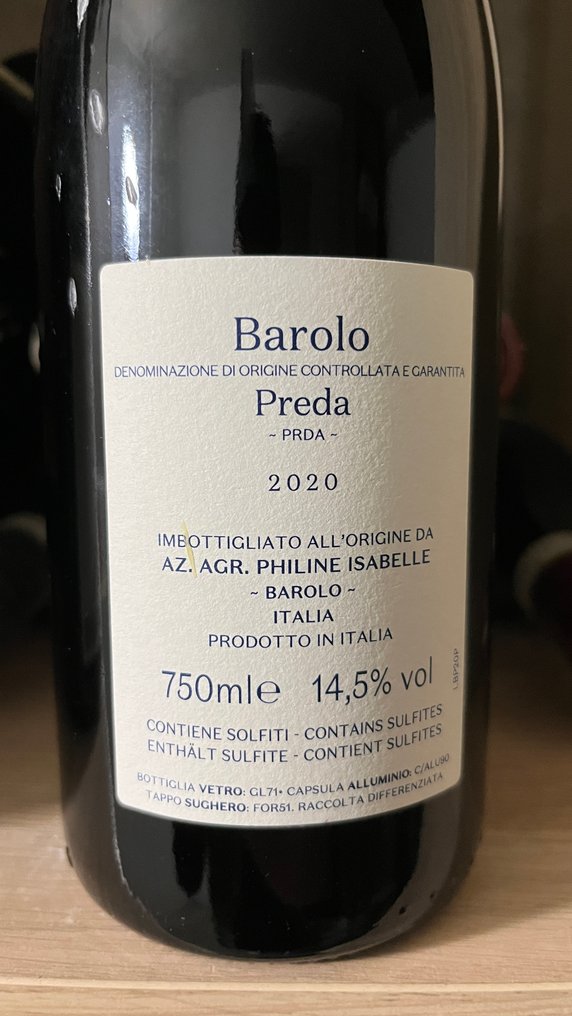 2020 Philine Isabelle, Barolo Preda - 巴罗洛 DOCG - 1 Bottle (0.75L) #3.2