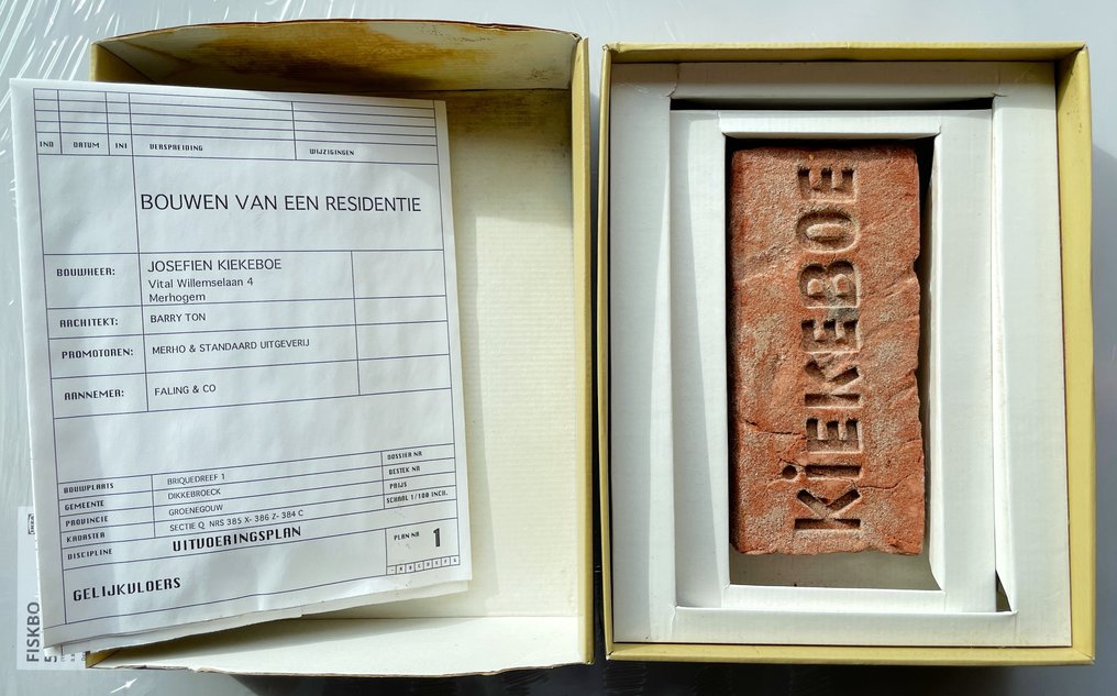 Kiekeboe - Zand erover - luxe HC met plattegrond en baksteen samen in een doos - 1 Album - Rajoitettu ja numeroitu painos - 1996 #2.1