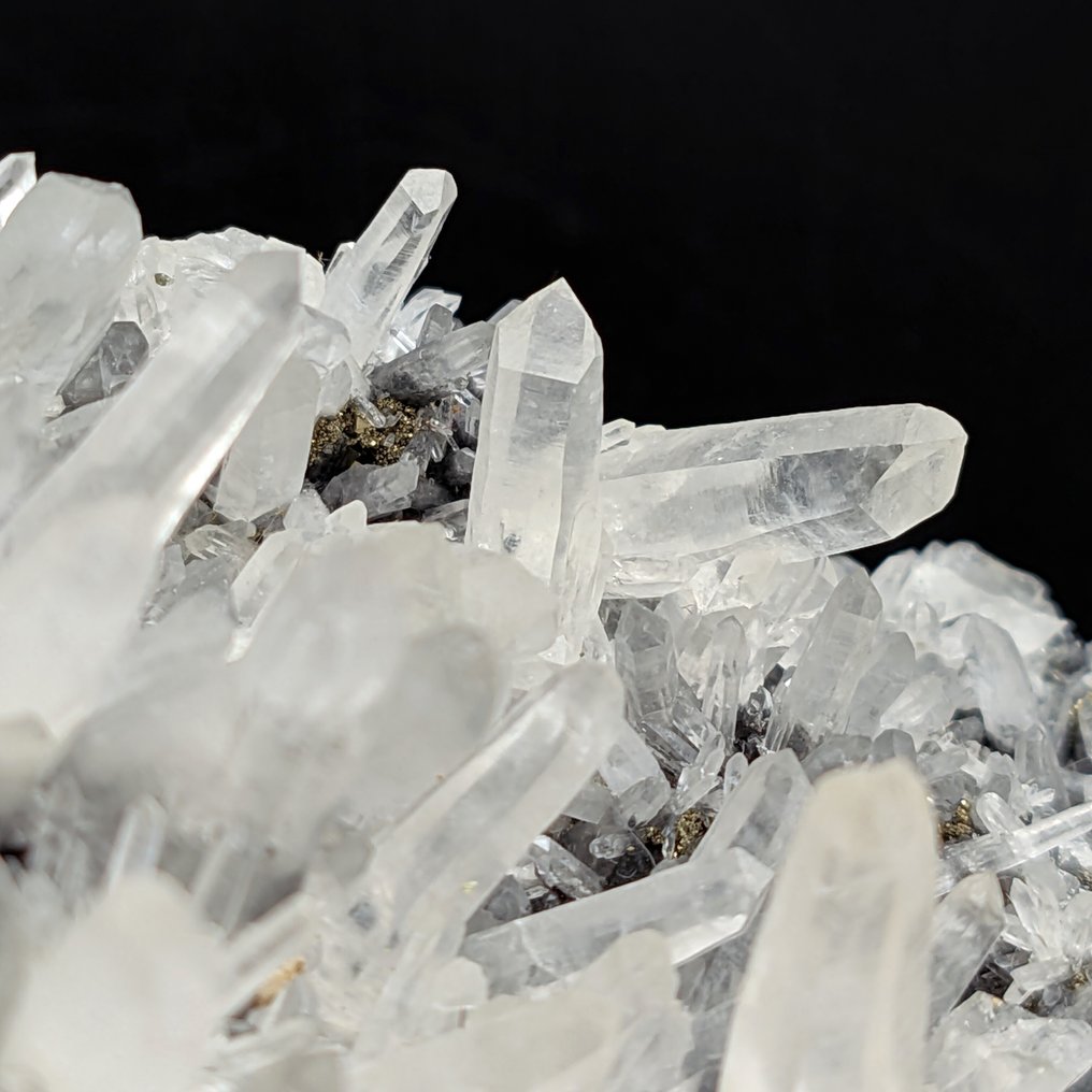 18cm, QUARZI IALINI with Sphalerite and Galena, Peru Crystals on matrix - Height: 183 mm - Width: 98 mm- 1042 g #4.3