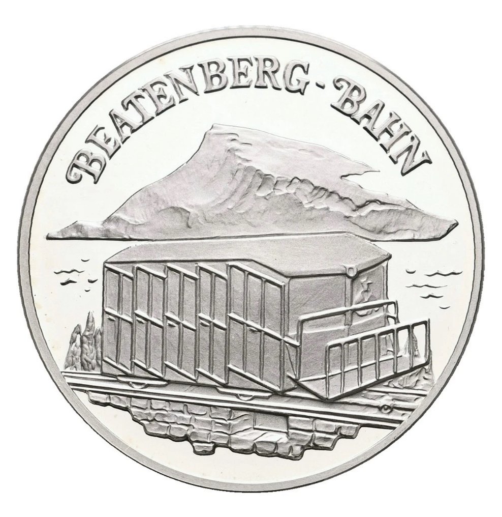Zwitserland. Silver medal Silbermedaille Bergbahn Beatenberg-Bahn PP-15g (.999) (Zonder minimumprijs) #1.0