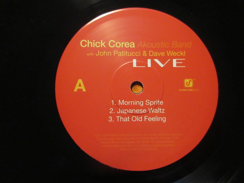 Chick Corea Akoustic Band With John Patitucci And Dave Weckl - Live - 3 x LP 專輯（三專輯） - 2022 #2.1
